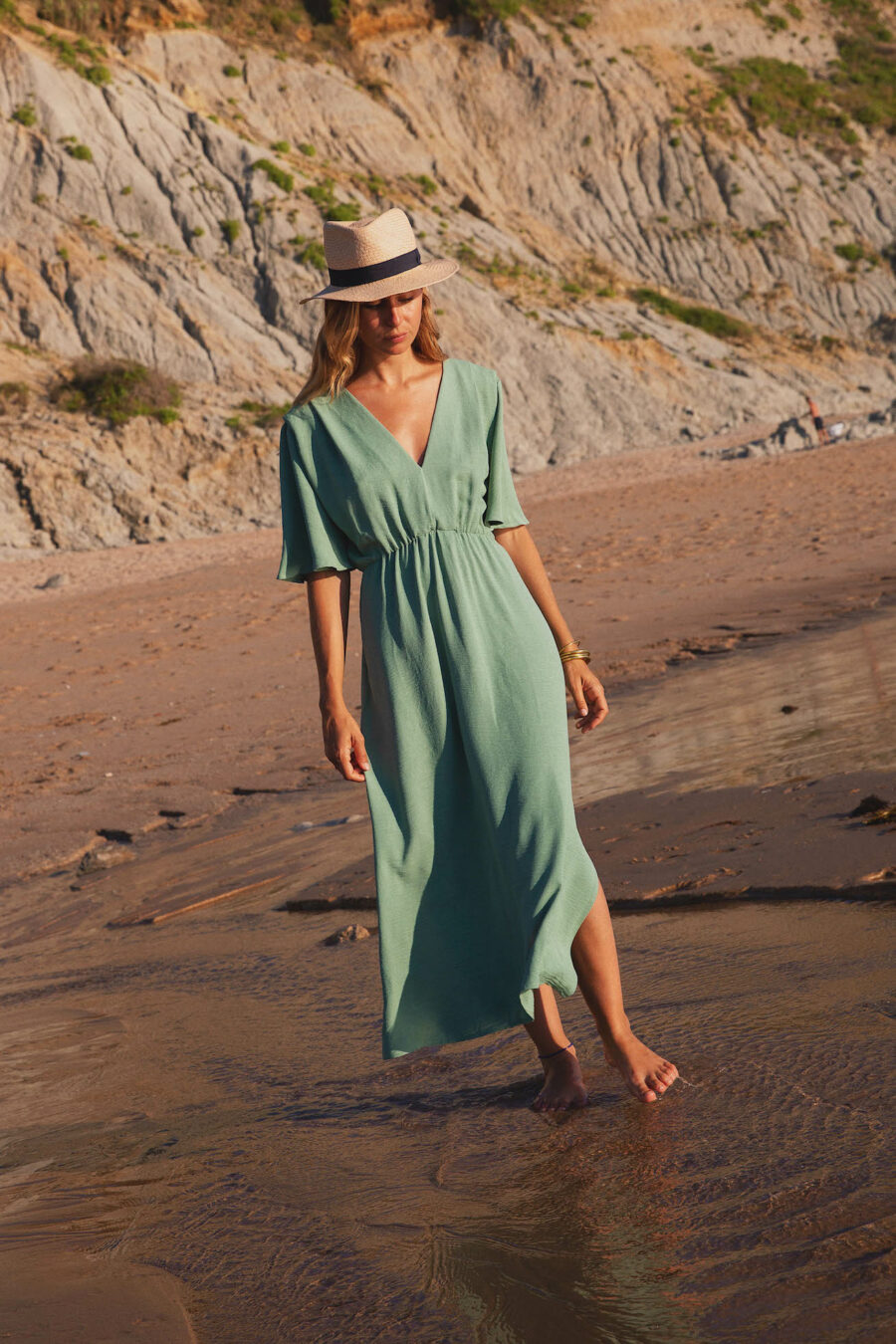 Robe Paloma vert clair