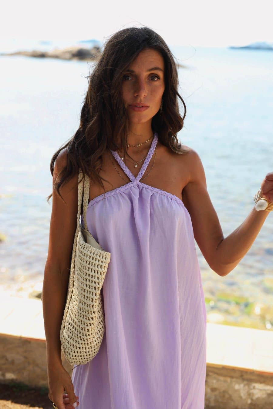 Robe bord de mer Lilas