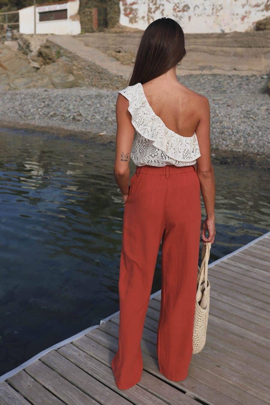 Pantalon Emile terracotta