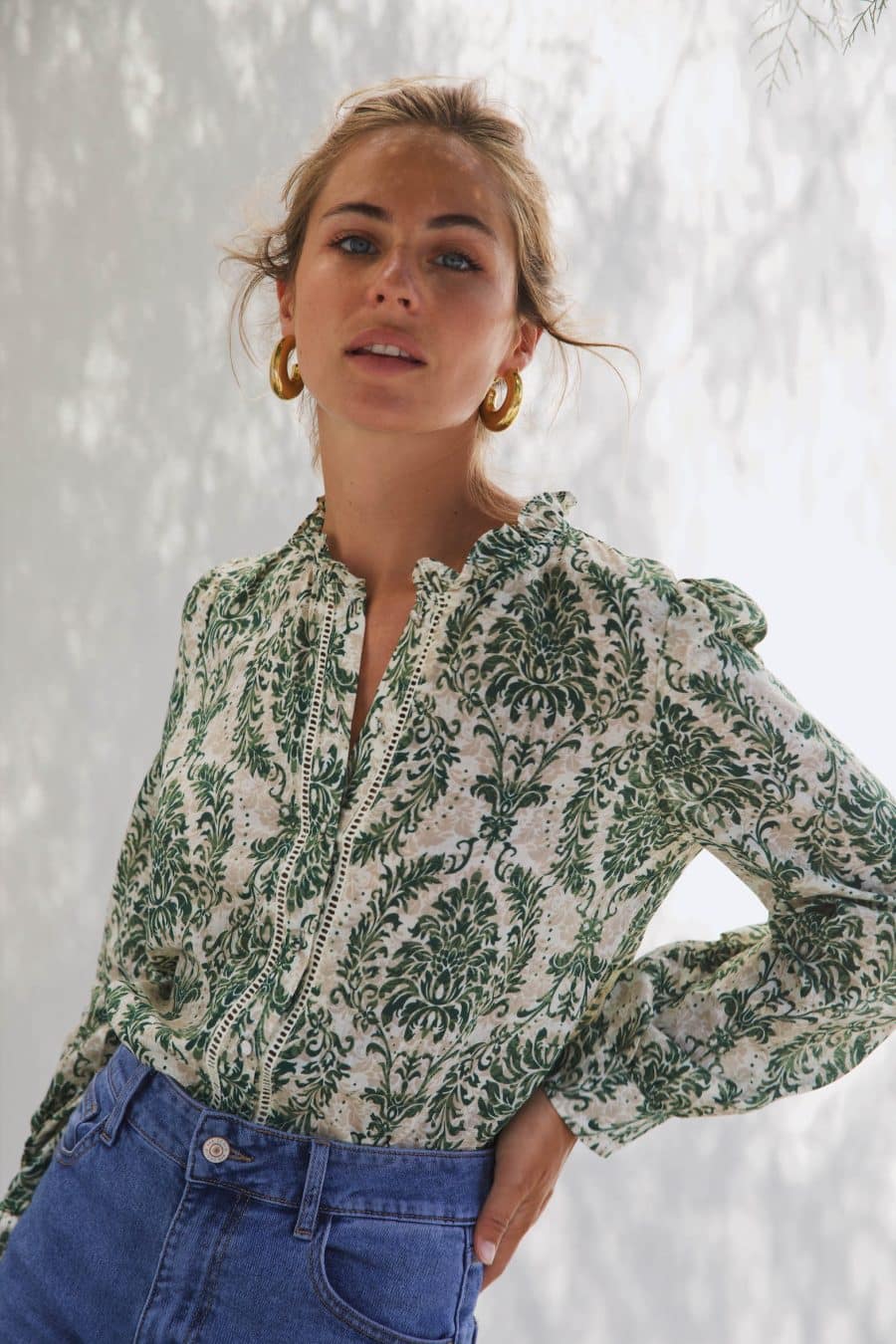 Blouse Armelle verte