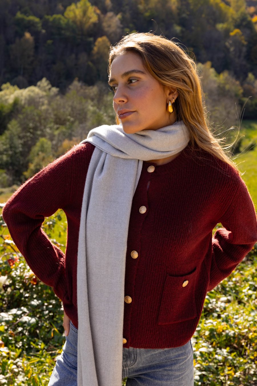 Écharpe grise Christie