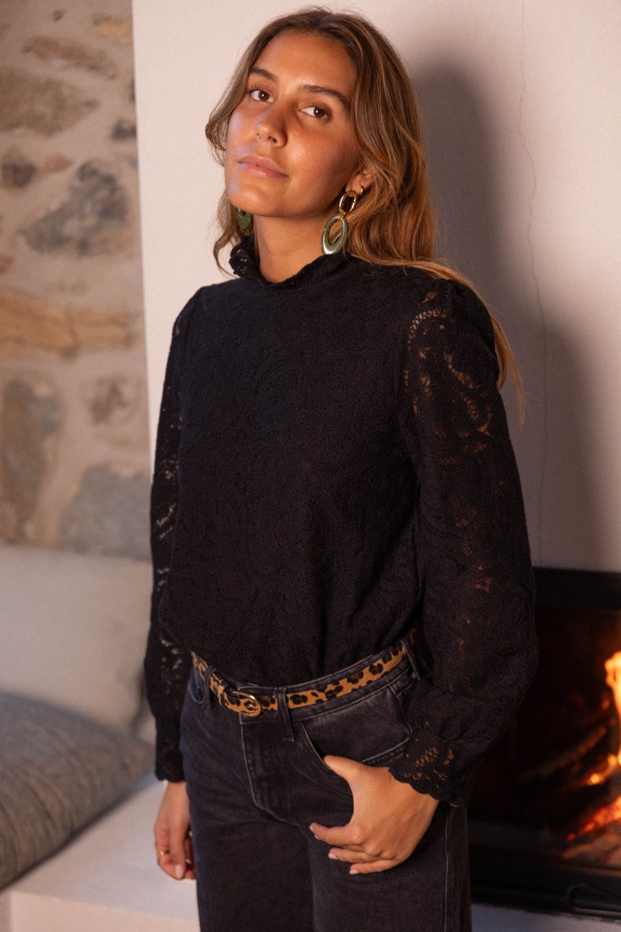 Blouse daphné noire