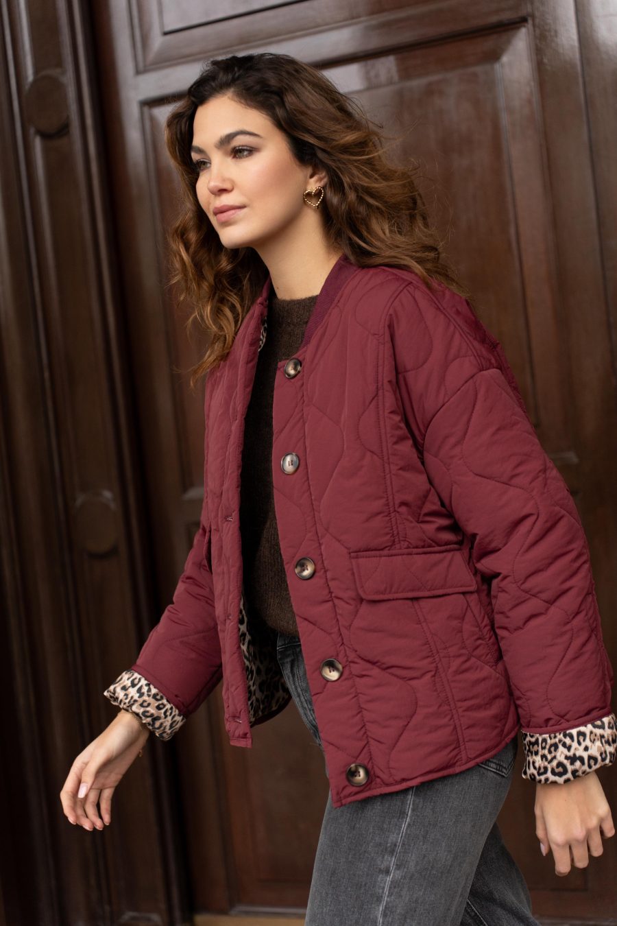 Veste Dakota bordeaux