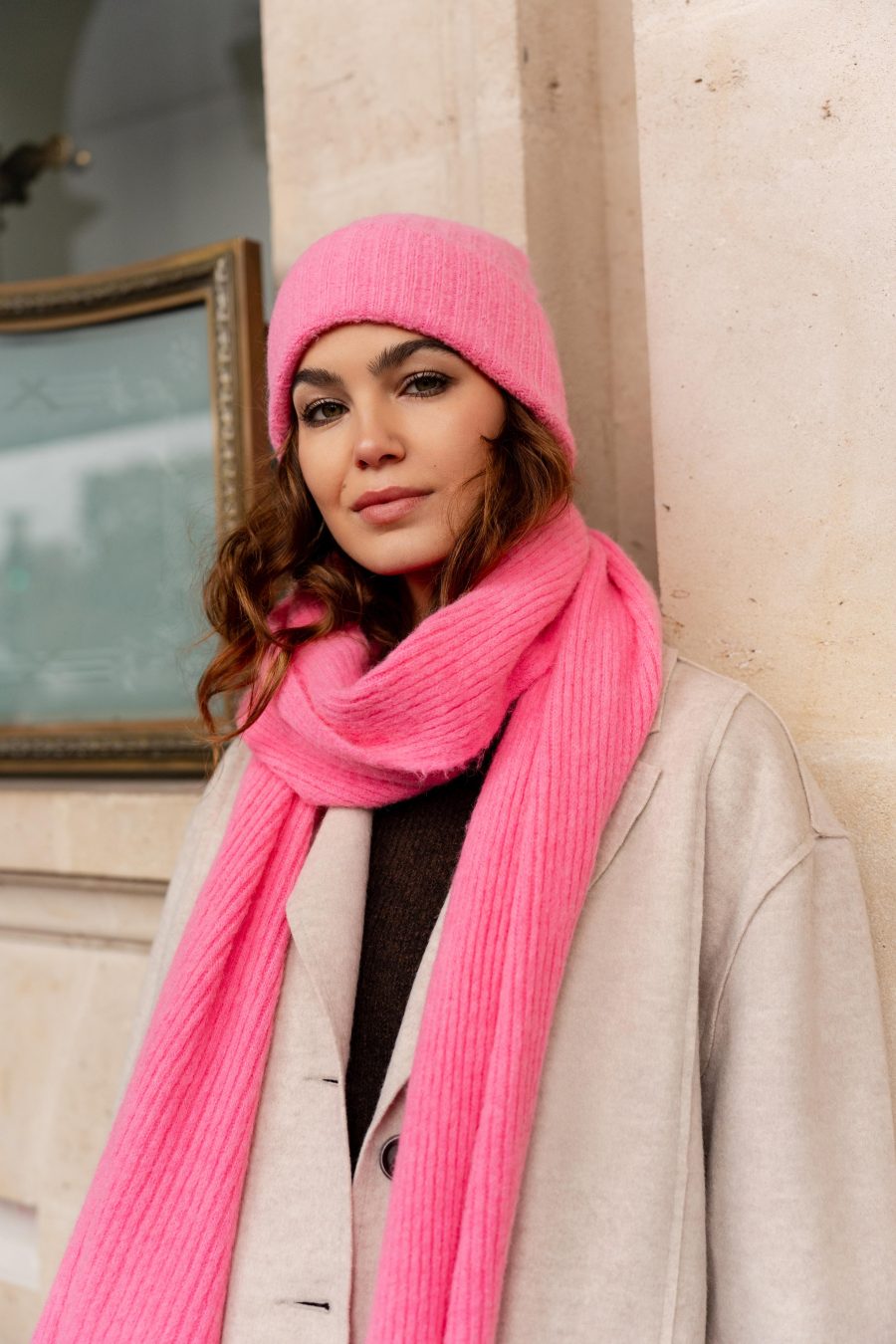 Echarpe Aro rose fushia