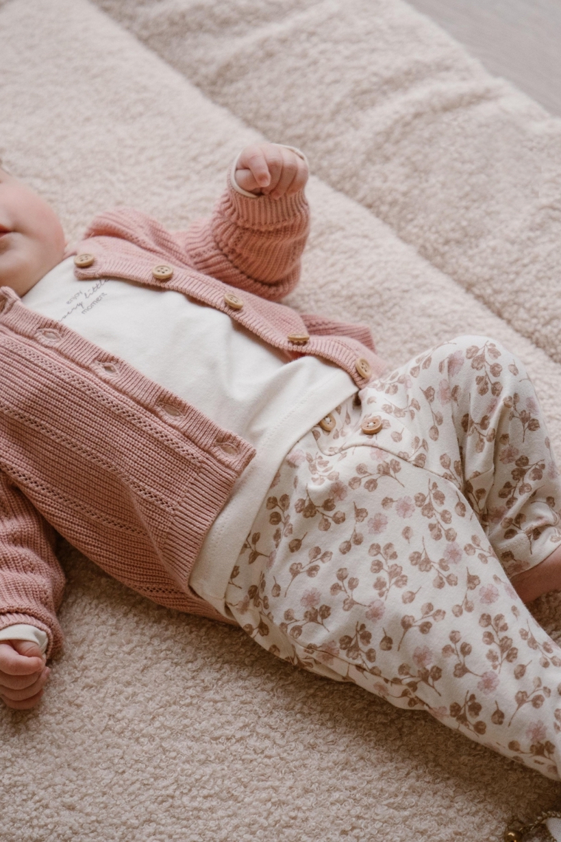 Ensemble pantalon et bandeau bébé Lyna en coton bio