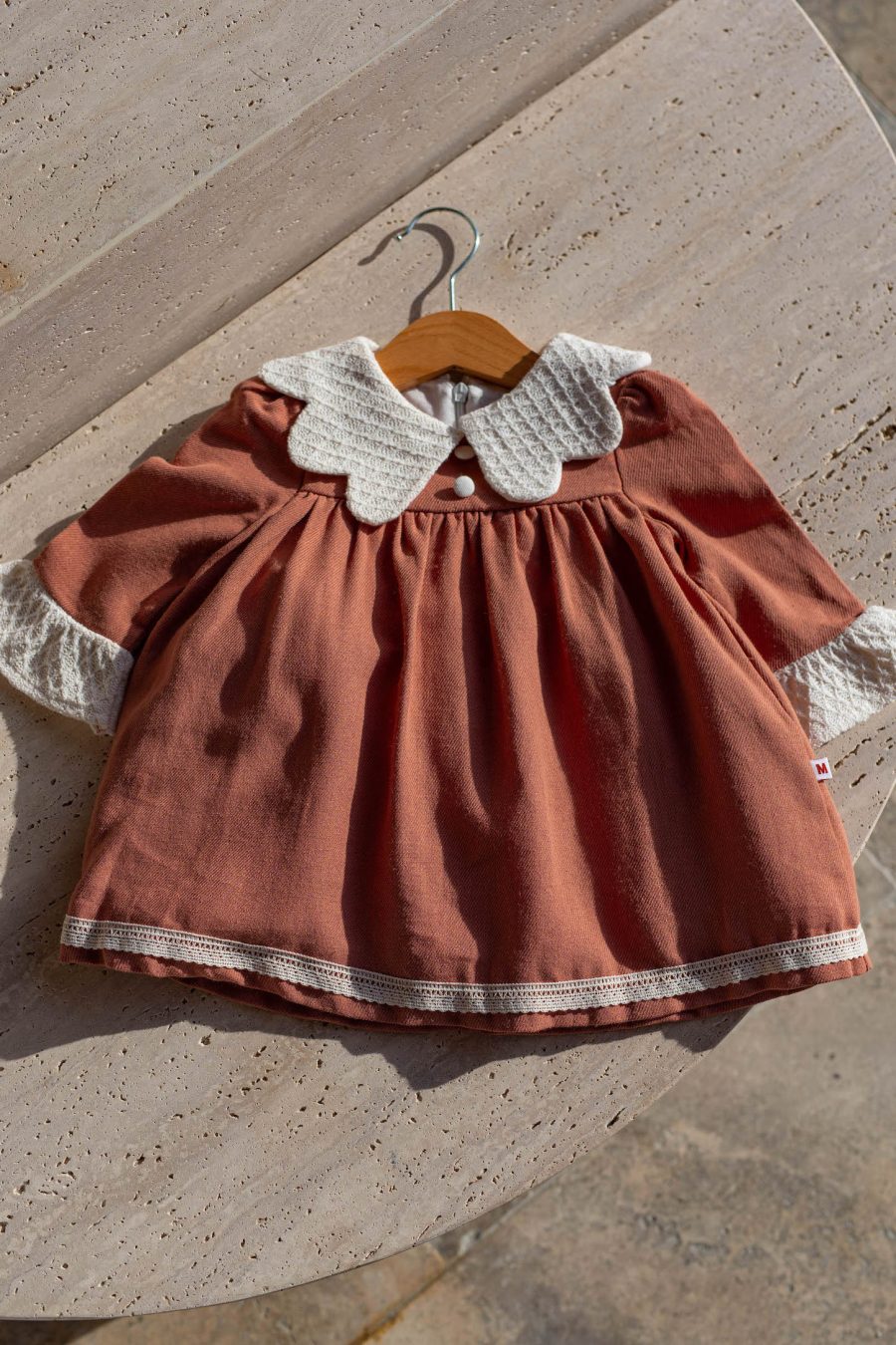 Robe bébé Iloa terracotta