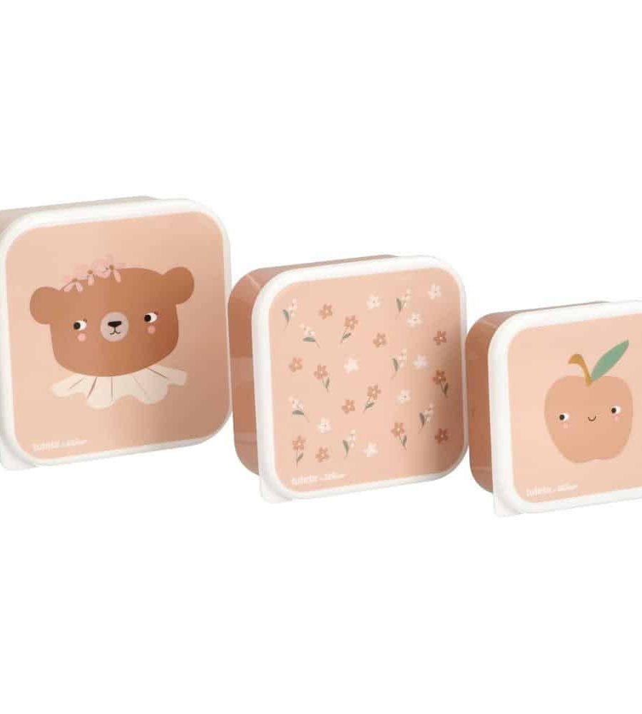 Lot de 3 boîtes repas Miss Lili