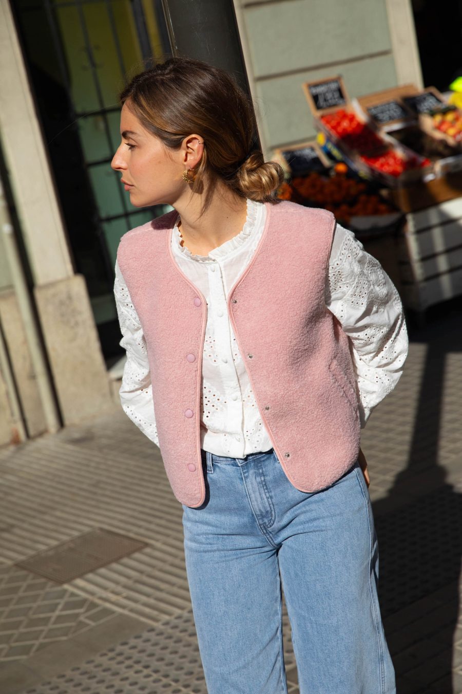 Gilet Celestino rose