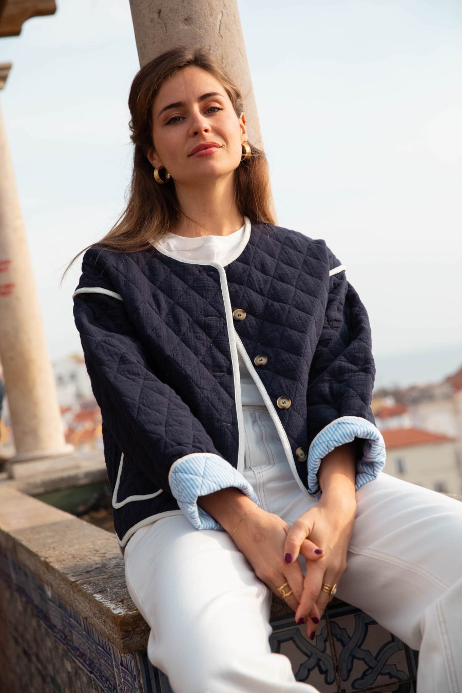 Veste Candice bleu marine