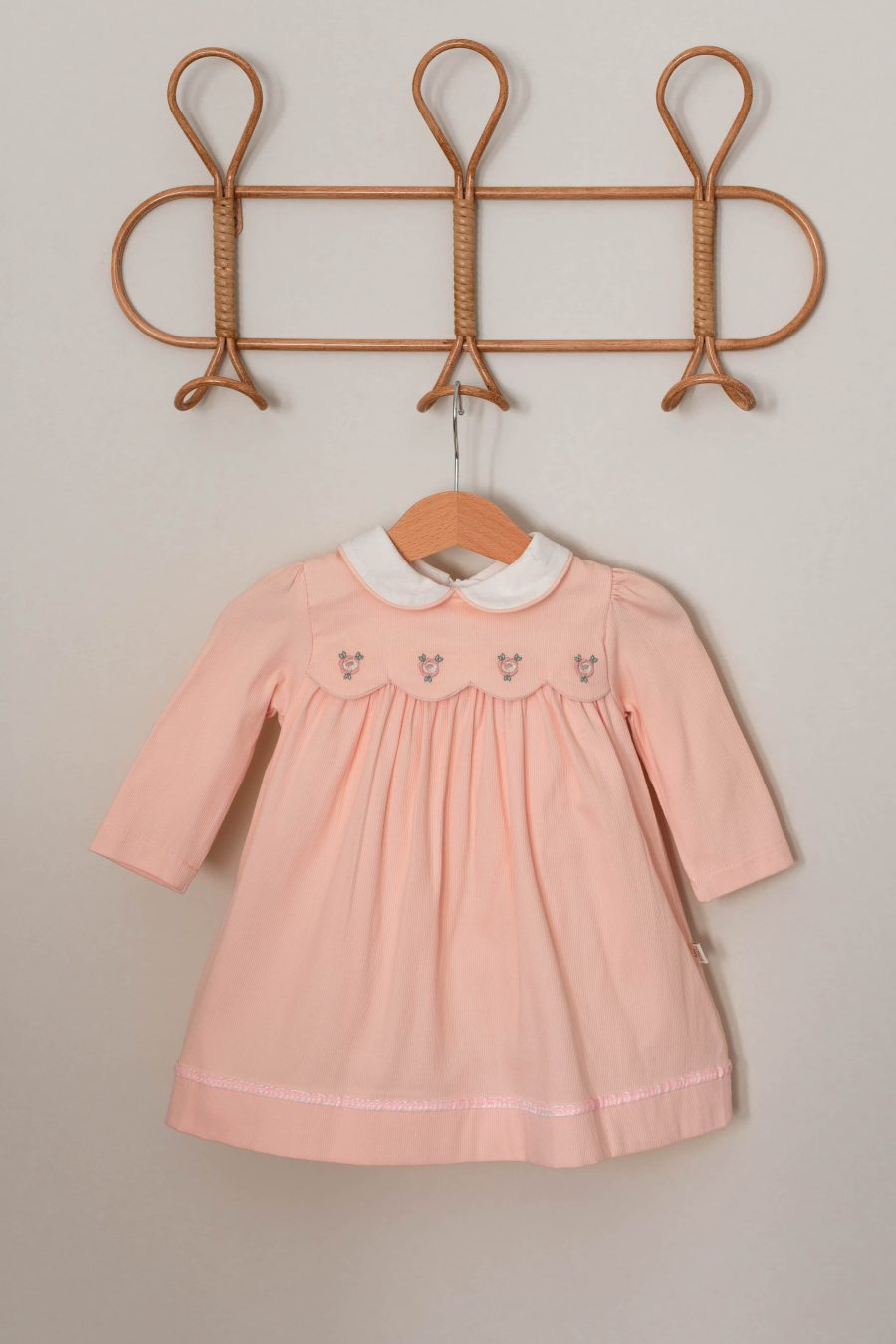 Robe bébé Mya rose en coton