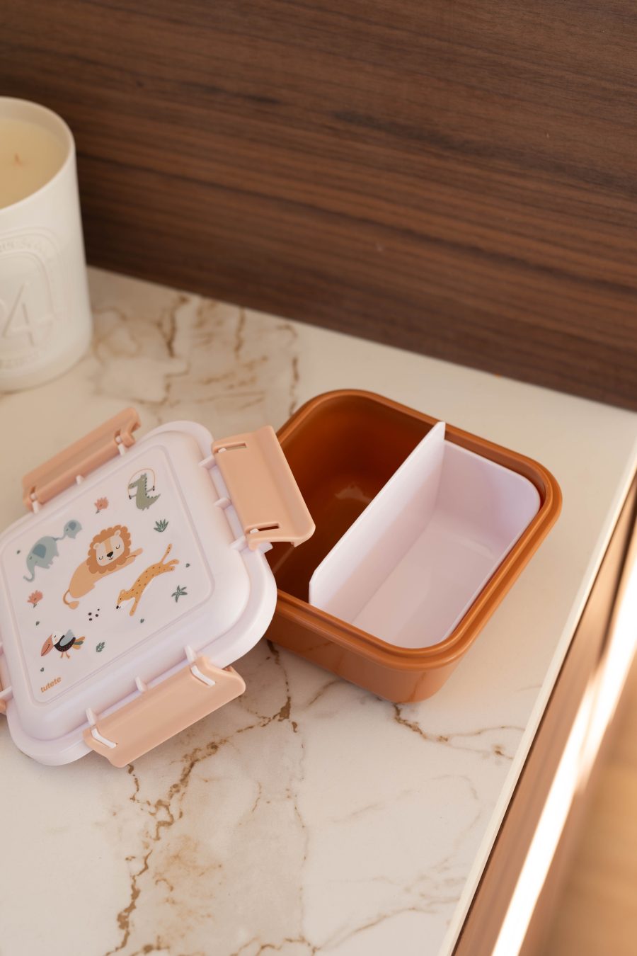 Boîte repas les animaux de la savane