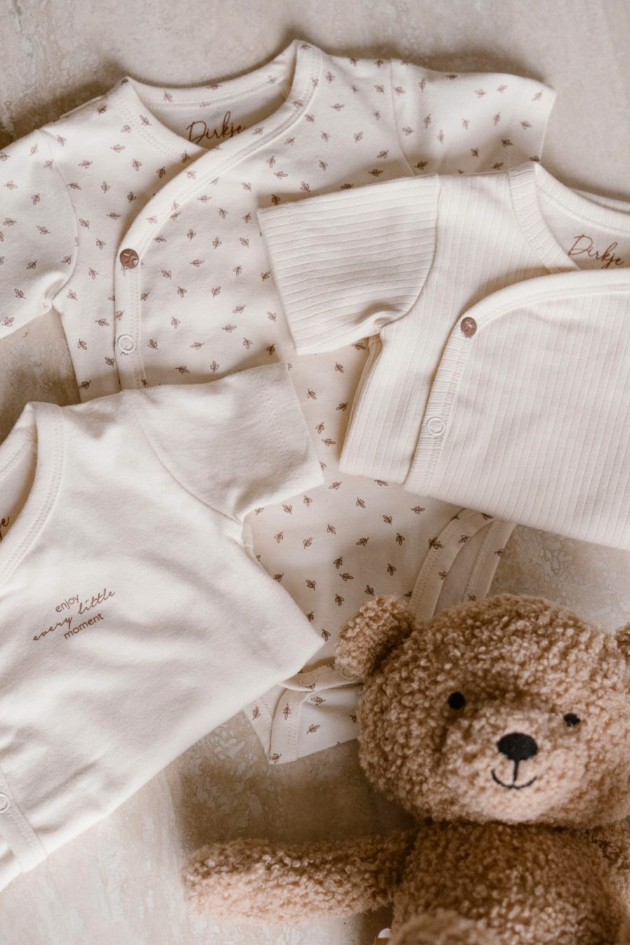 Lot de 3 bodies bébé Kim en coton bio