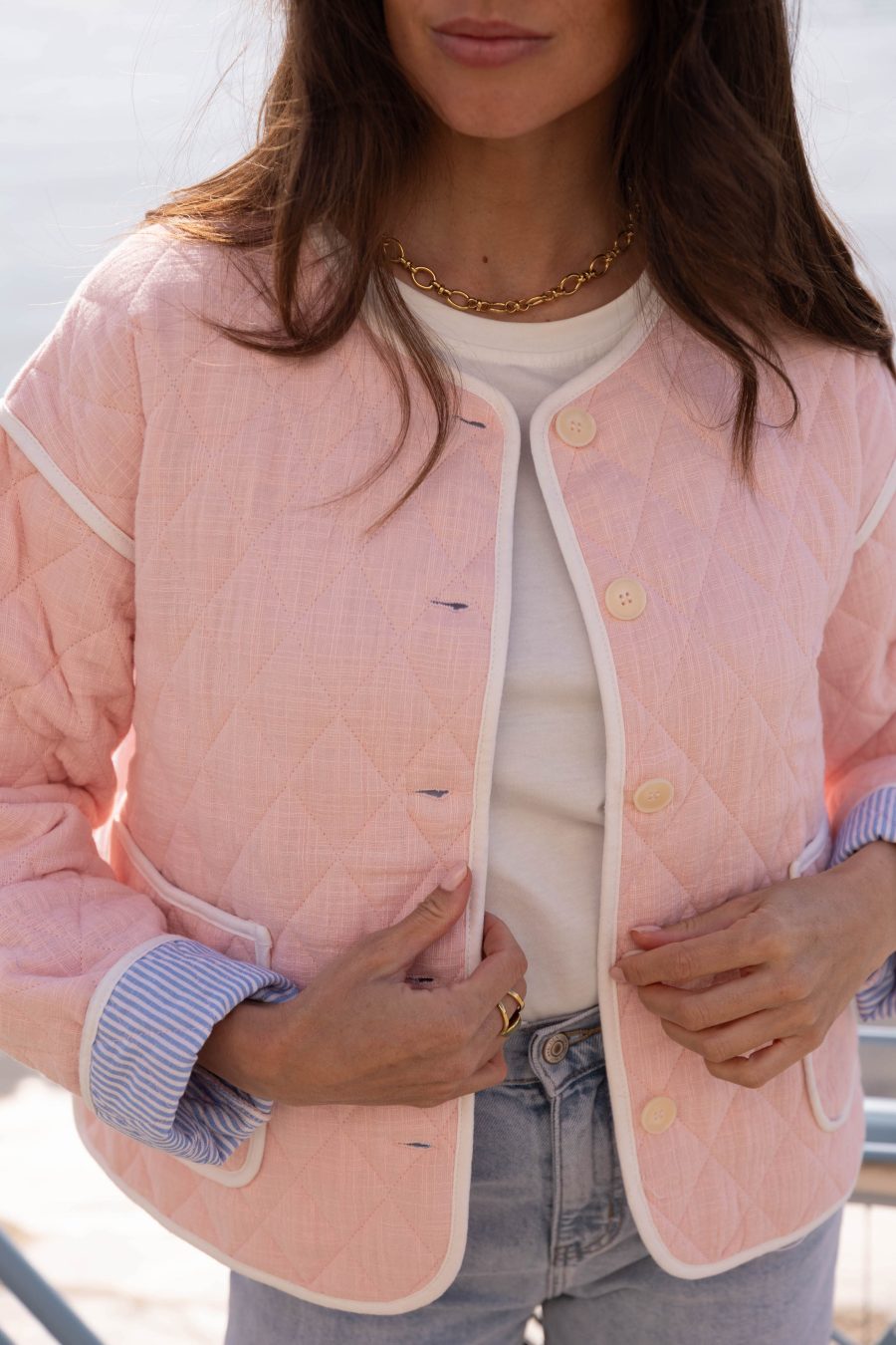 Veste Candice rose pale