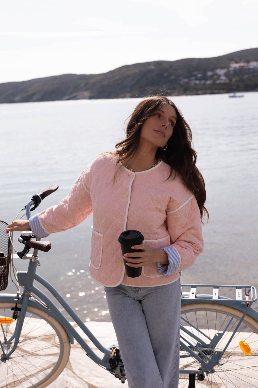 Veste Candice rose pale