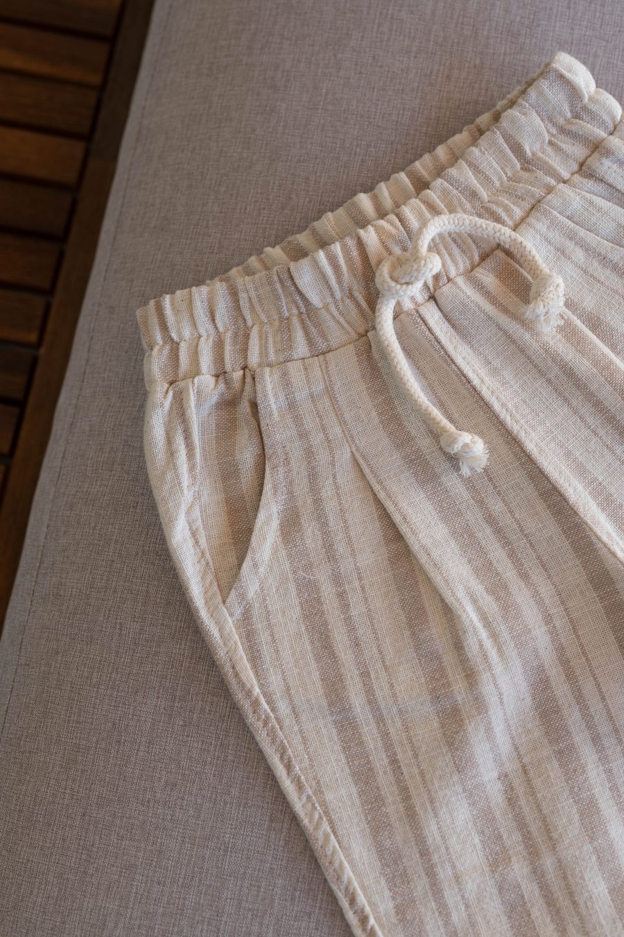 Pantalon enfant Tanoa beige