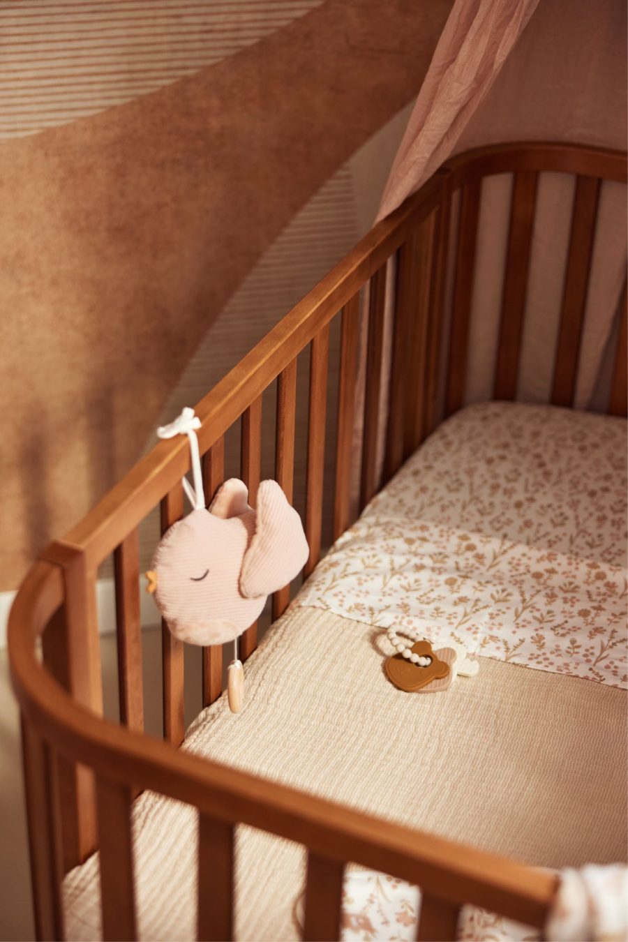 Drap Berceau Oeko-Tex 75x100cm fleurs