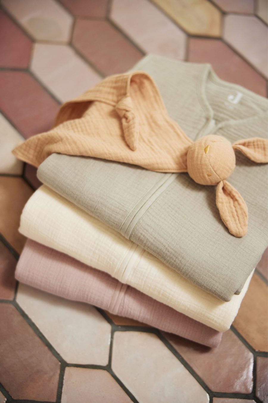 Gigoteuse gaze de coton rose