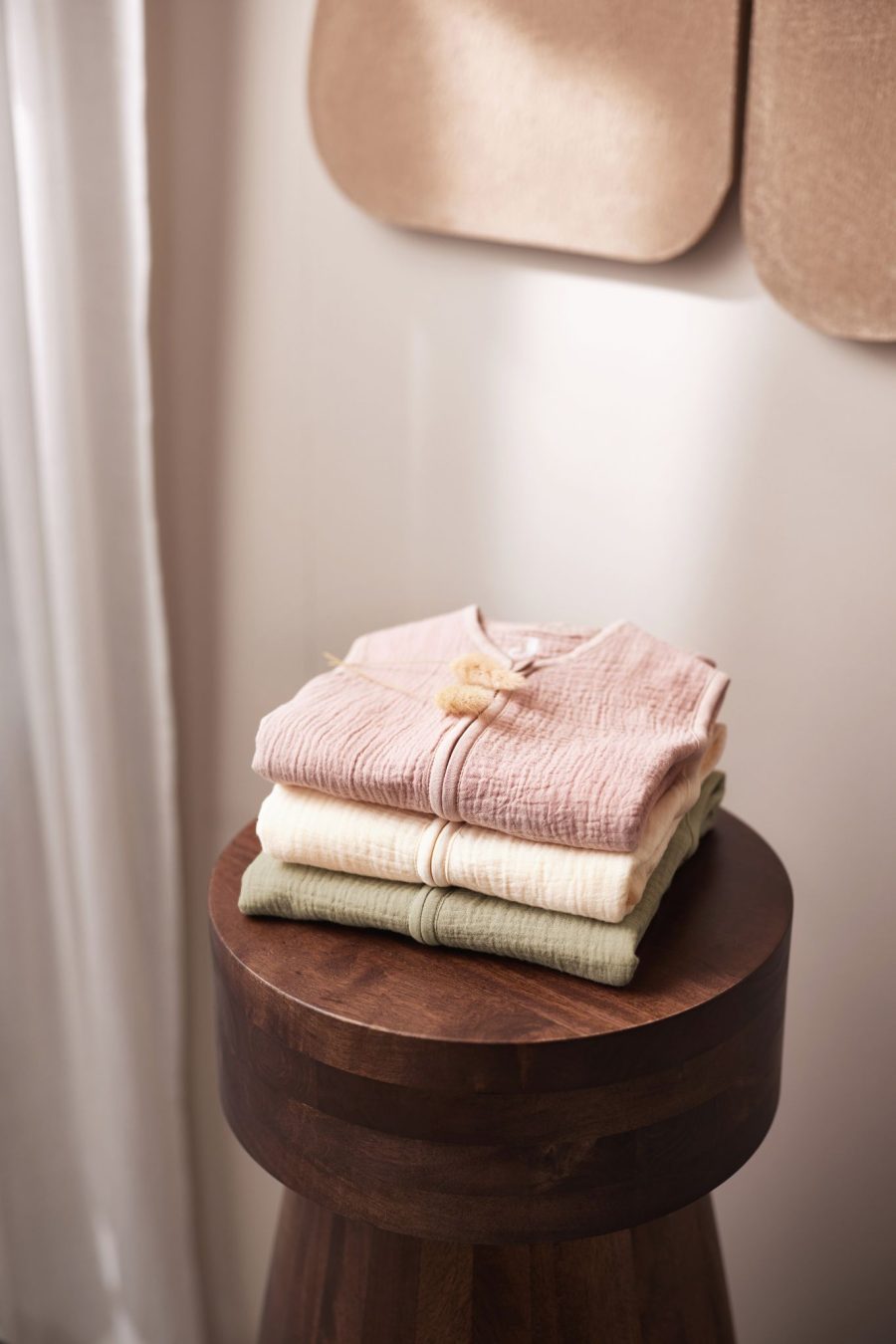 Gigoteuse gaze de coton rose