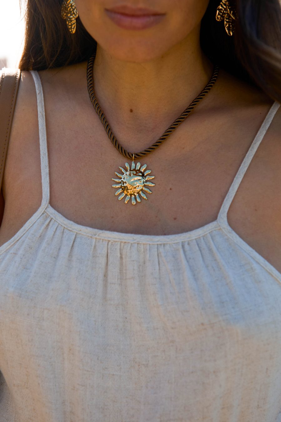 Collier Solano marron