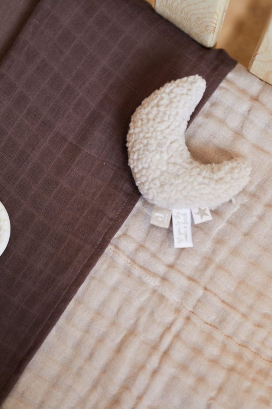 Hochet en peluche lune