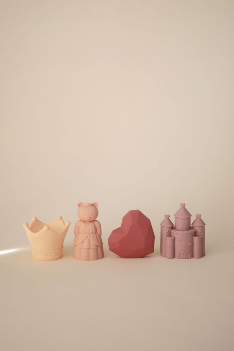 Set de 4 jouets de bain en silicone princesse