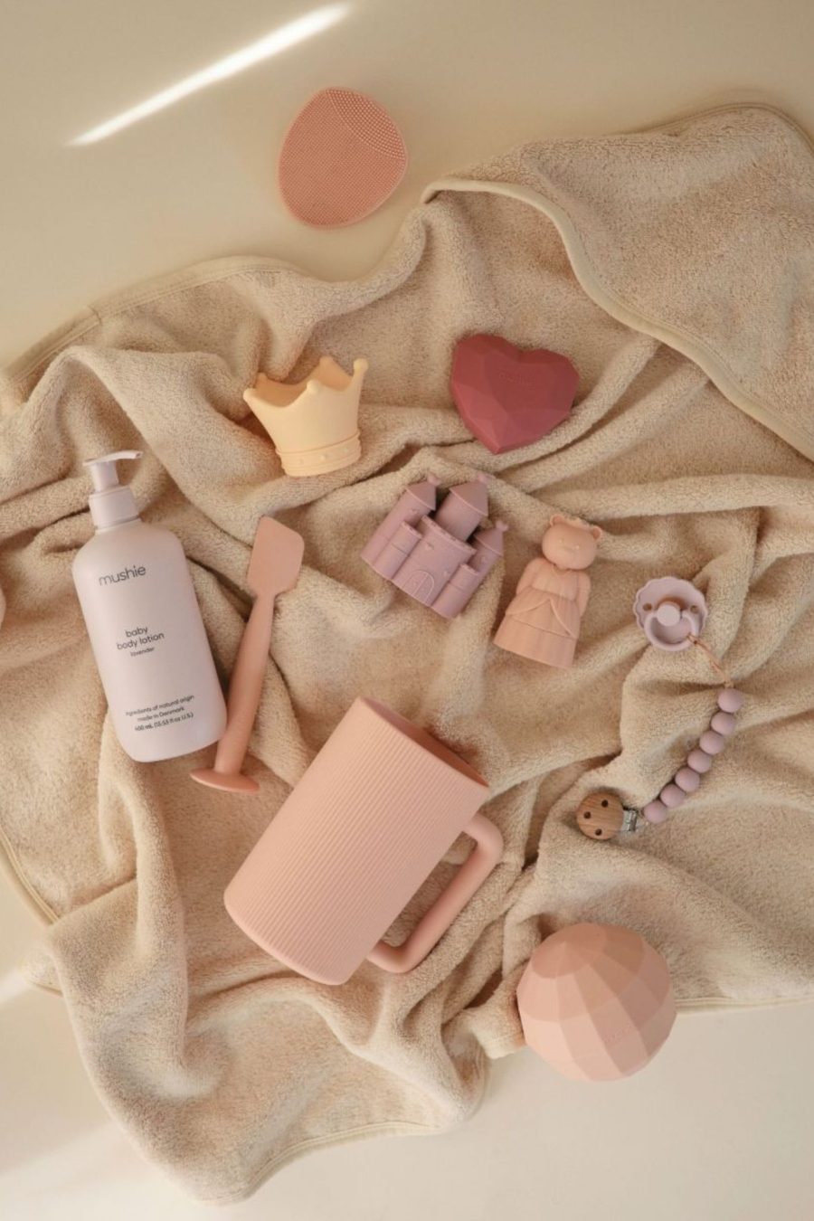 Set de 4 jouets de bain en silicone princesse