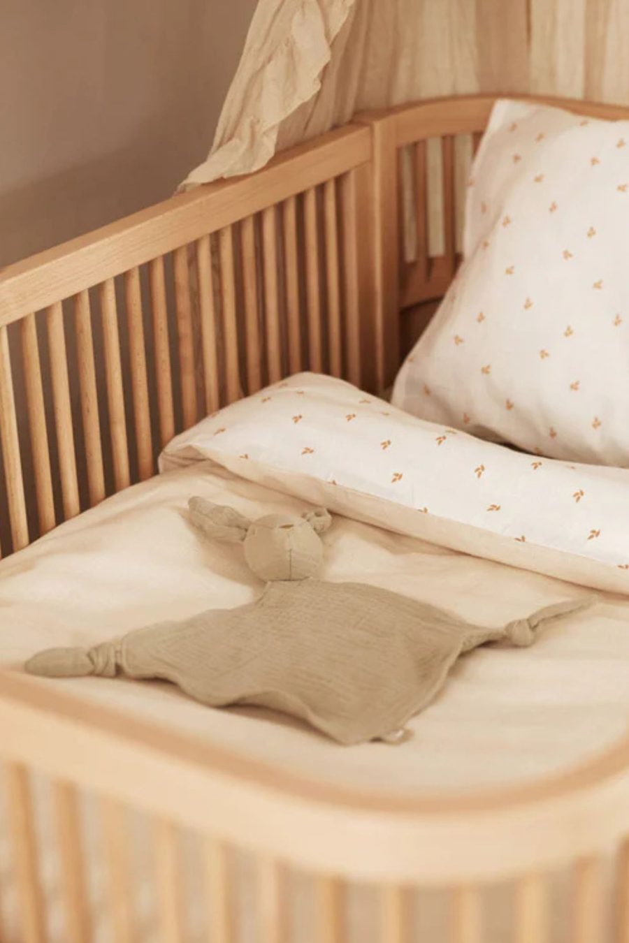 Attache tétine lapin vert