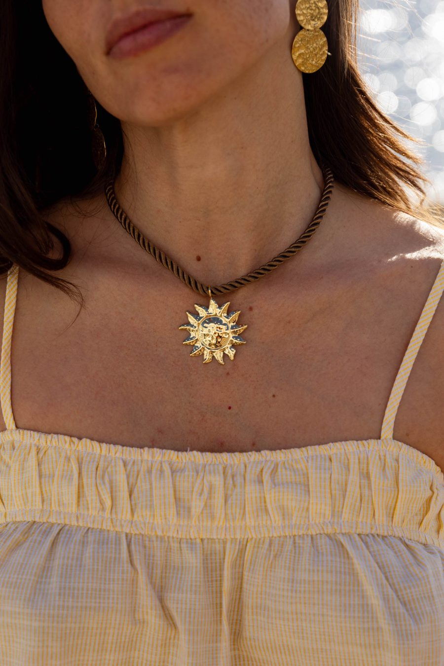 Collier Solis marron