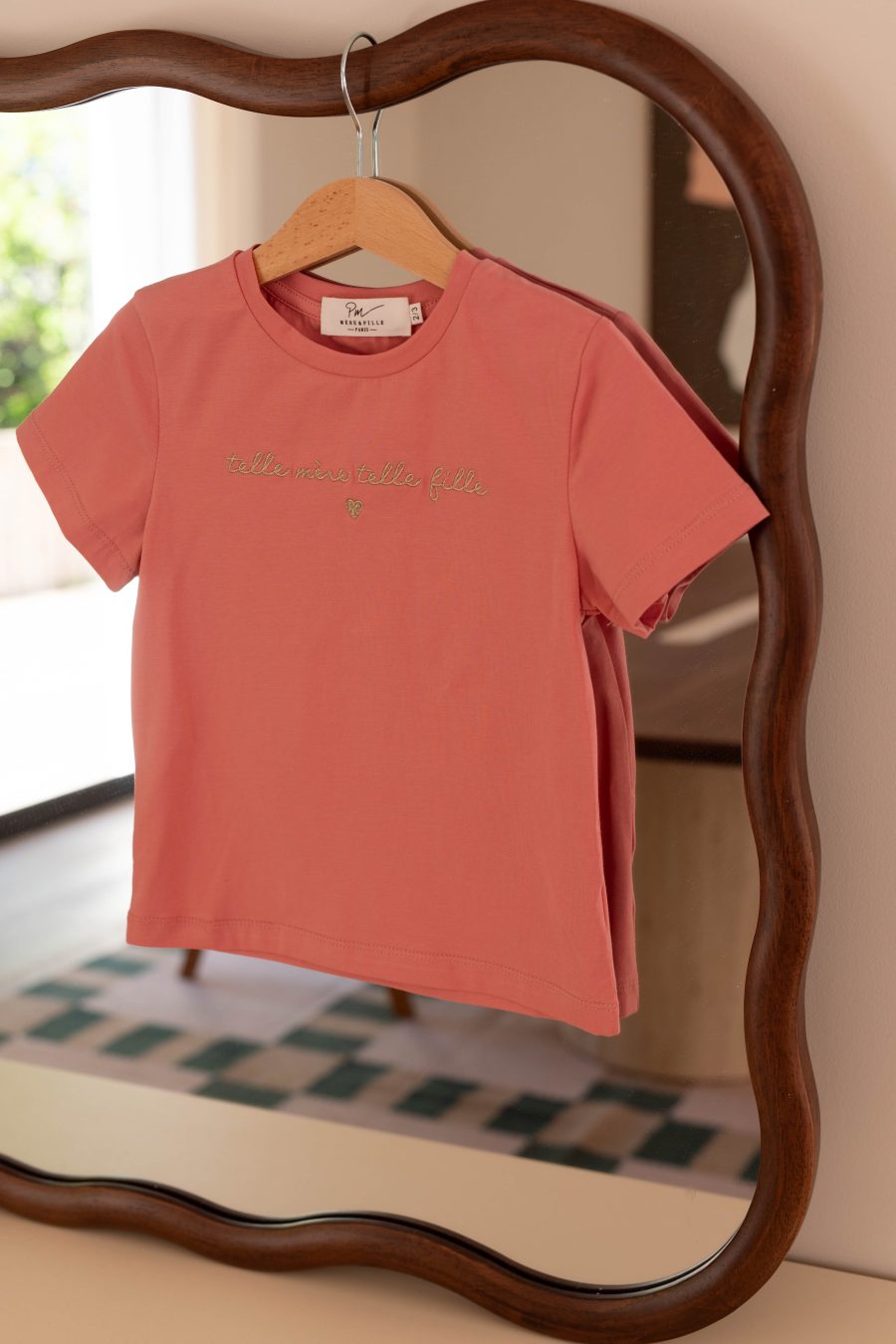 T-shirt enfant Telle mère telle Fille rose
