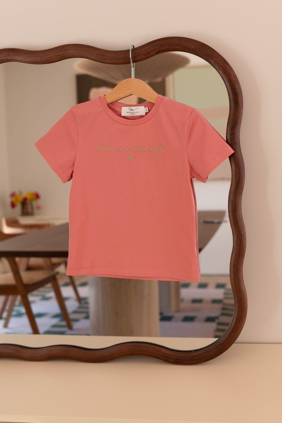 T-shirt enfant Telle mère telle Fille rose