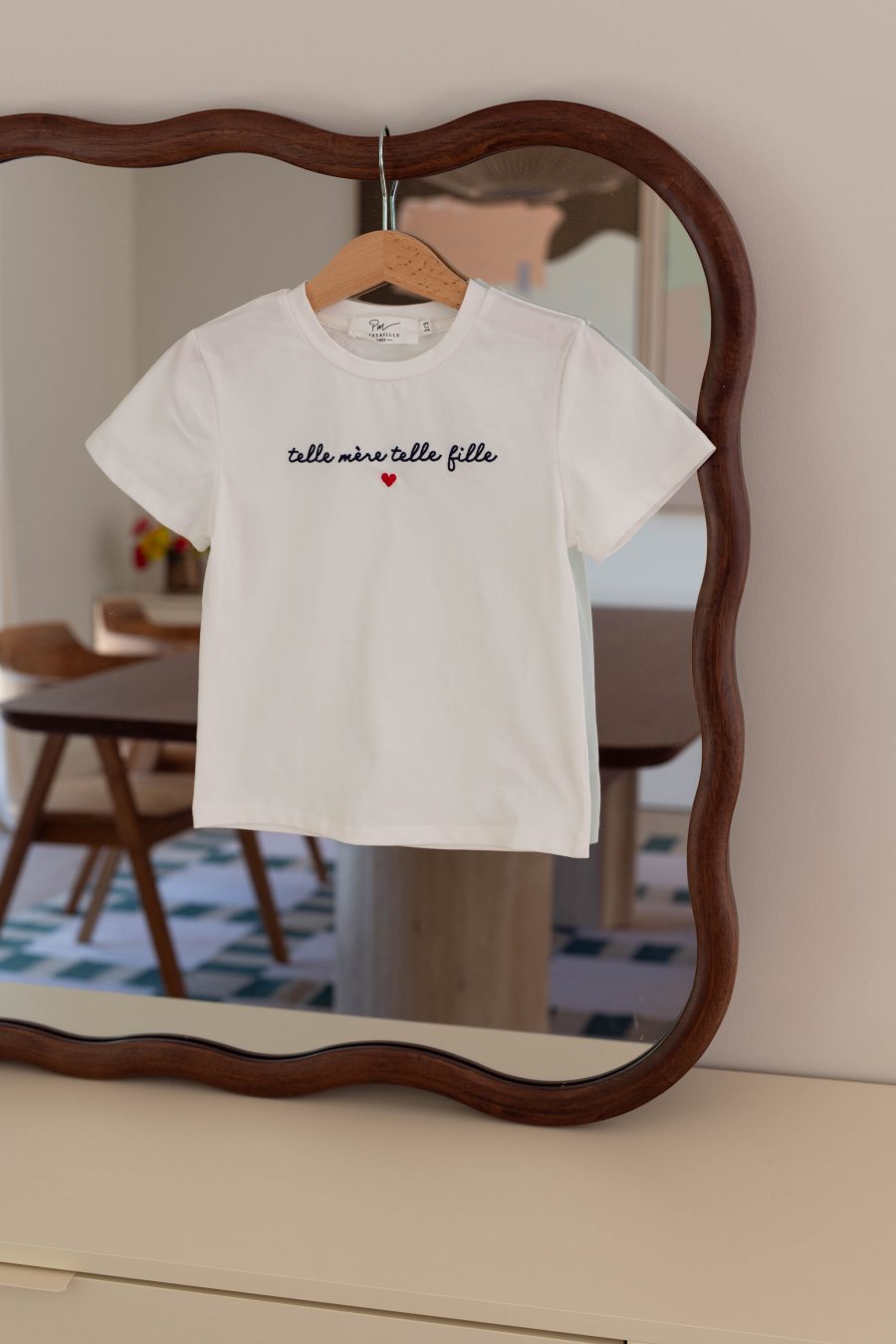 T-shirt enfant Telle mère telle Fille blanc
