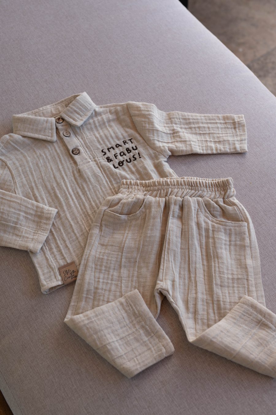 Ensemble polo et short bébé Lino