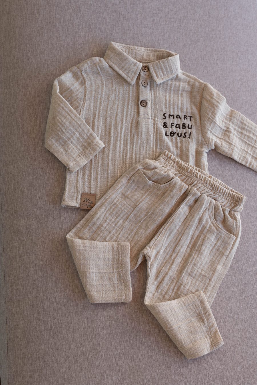 Ensemble polo et short bébé Lino