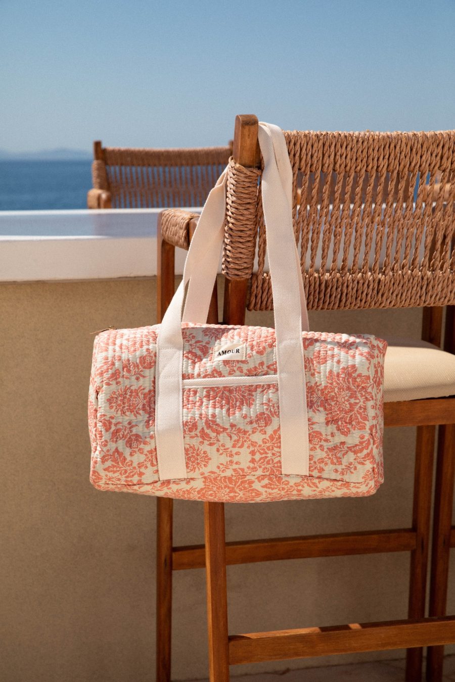 Sac voyage Amour rose