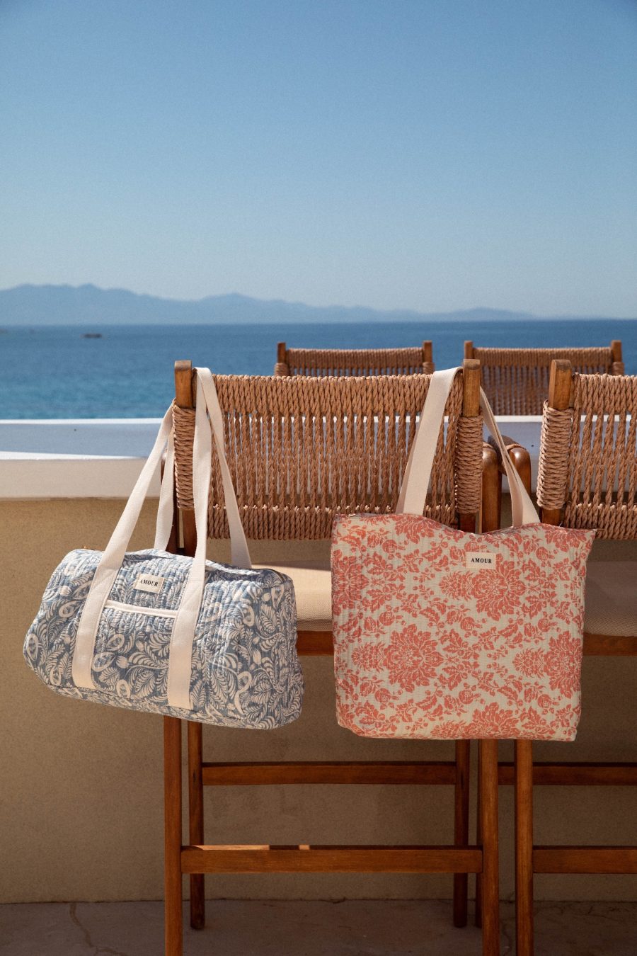 Sac cabas Amour rose