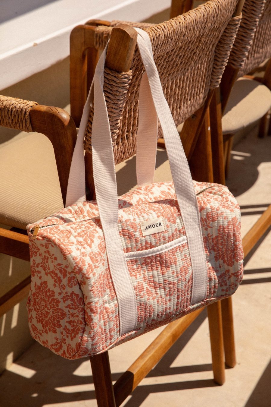 Sac voyage Amour rose