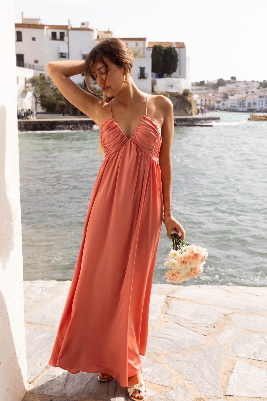 Robe Soraya rose terracotta