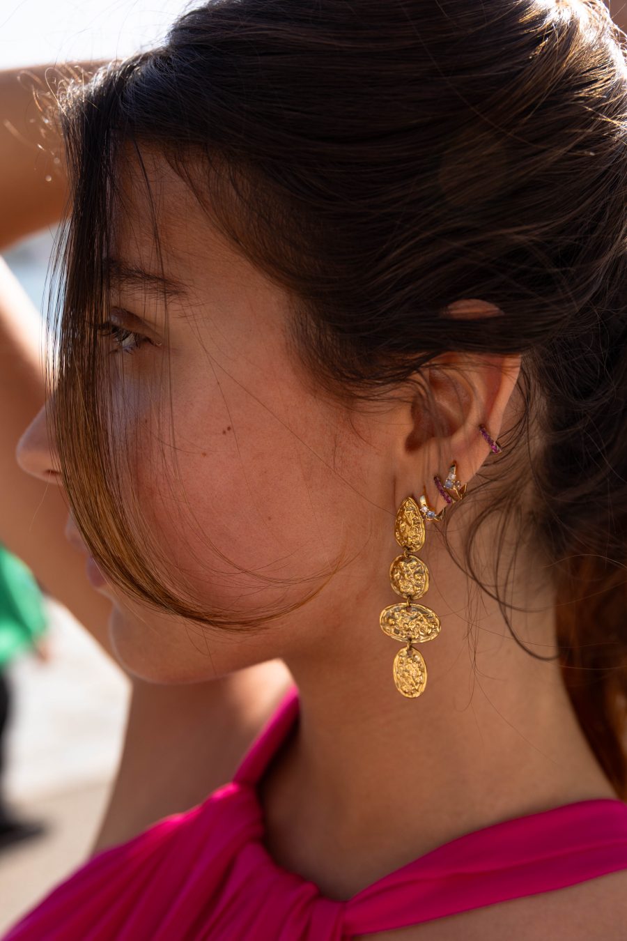 Boucles d'oreilles Lunaria