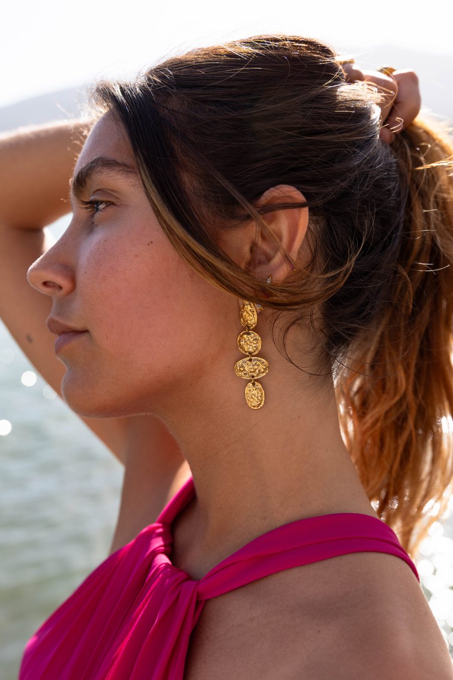 Boucles d'oreilles Lunaria