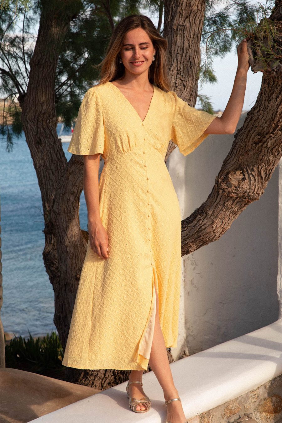 Robe Celia jaune